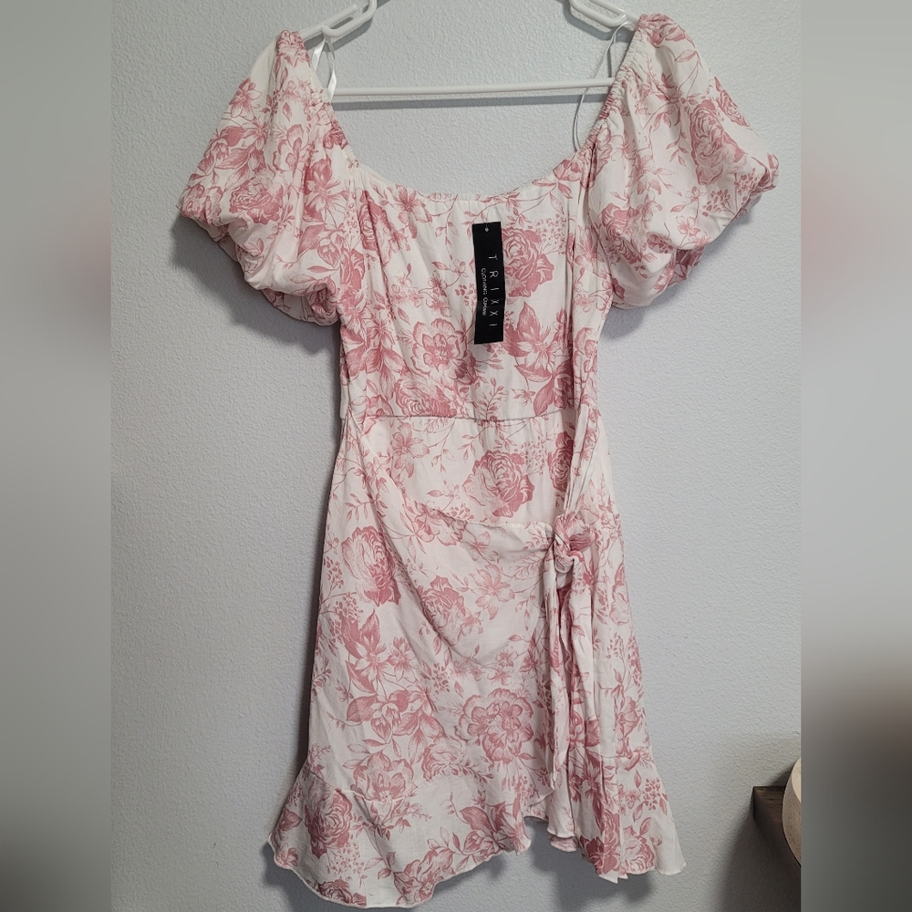 Trixxi Pink Floral Dress